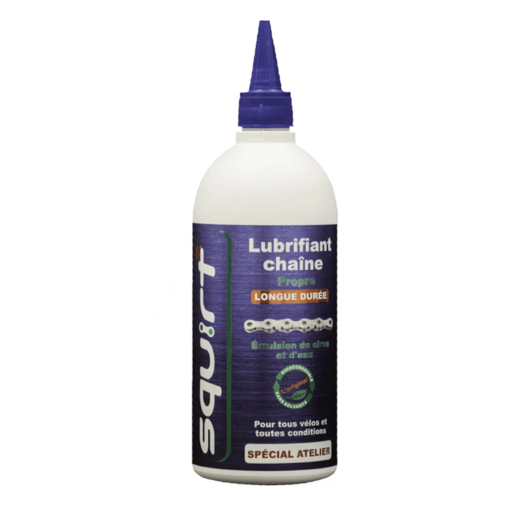 Lubrifiant chaîne vélo Squirt Lube à base de cire Lubrifiant Chaîne Vélo Squirt Lube à Base De Cire -Magasin De Sport De Vélo Lubrifiant velo squirt lube 500ml