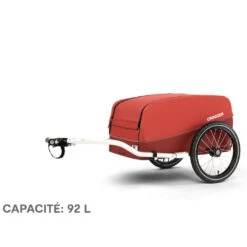 Remorque Vélo Utilitaire Cargo Kalle Croozer 92 Litres -Magasin De Sport De Vélo Remorque velo cargo Croozer kalle rouge