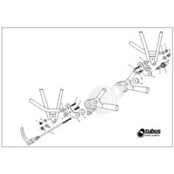 Adaptateur De Fixation Porte-bagage Sur Cadre Sans Oeillet Tubus 2 Adaptateur De Fixation Porte-bagage Sur Cadre Sans Oeillet Tubus -Magasin De Sport De Vélo adaptateur de fixation porte bagage sur cadre sans oeillet tubus full 3