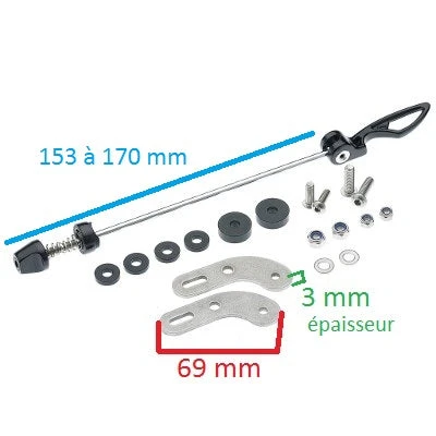 Adaptateur de fixation porte-bagage sur cadre sans oeillet Tubus Adaptateur De Fixation Porte-bagage Sur Cadre Sans Oeillet Tubus -Magasin De Sport De Vélo adaptateur de fixation porte bagage sur cadre sans oeillet tubus full 5