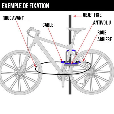 Antivol U et câble avec alarme pour vélo Maxi Oxford Antivol U Et Câble Avec Alarme Pour Vélo Maxi Oxford -Magasin De Sport De Vélo antivol u et cable avec alarme pour velo maxi