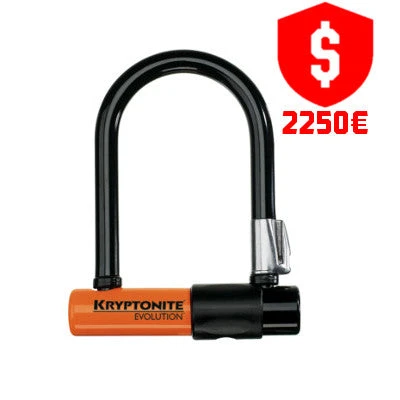 Antivol U mini-5 Evolution Kryptonite Antivol U Mini-5 Evolution Kryptonite -Magasin De Sport De Vélo antivol u mini 5 evolution kryptonite full