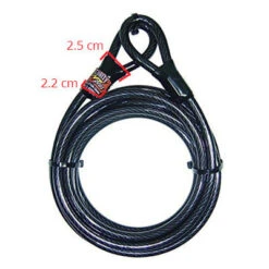 Câble Pour Vélo Antivol Long 5 Mètres POINT -Magasin De Sport De Vélo cable pour velo antivol long 5 metres point full 3