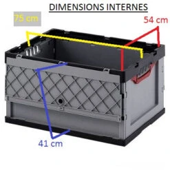 Caisse En Plastique Pliable Pour Remorque Y-Frame -Magasin De Sport De Vélo caisse en plastique pliable pour remorque y frame full 4