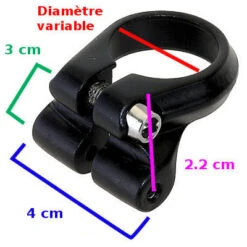 Collier Tige De Selle Avec œillets Pour Fixer Un Porte Bagage -Magasin De Sport De Vélo collier tige de selle avec illets pour fixer un porte bagage full 4