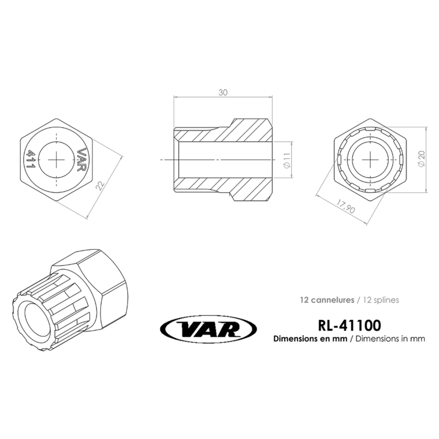 Démonte roue-libre Falcon / Tiger / Shimano RL-41100 Var Démonte Roue-libre Falcon / Tiger / Shimano RL-41100 Var -Magasin De Sport De Vélo demonte roue libre shimano tiger falcon var 2