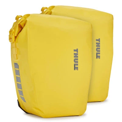 Double sacoche jaune sur porte-bagages 25L Shield Pannier Thule Double Sacoche Jaune Sur Porte-bagages 25L Shield Pannier Thule -Magasin De Sport De Vélo double sacoche jaune sur porte bagages 25l shield pannier thule full