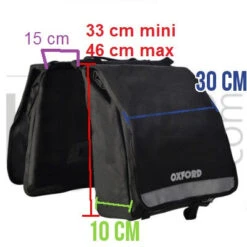Oxford Double Sacoche Vélo Sur Porte-bagage Arrière Imperméable -Magasin De Sport De Vélo double sacoche velo sur porte bagage arriere impermeable full 6