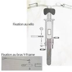 Fixation Lollypop Sur Axe De Vélo Et Bras De Remorque Y-Frame 2 Fixation Lollypop Sur Axe De Vélo Et Bras De Remorque Y-Frame -Magasin De Sport De Vélo fixation lollypop sur axe de velo et bras de remorque y frame full 3