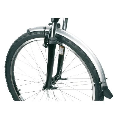 Paire de garde boue pour vélo 26 pouces avec câble électrique - 60 mm Messingschlager Paire De Garde Boue Pour Vélo 26 Pouces Avec Câble électrique - 60 Mm -Magasin De Sport De Vélo garde boue argent avant et arriere pour velo 26 pouces 60 mm full 3