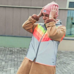 Gilet Réfléchissant Multicolore Pour Femmes Darkflow Go Fluo -Magasin De Sport De Vélo gilet reflechissant multicolore pour femmes darkflow go fluo full 4