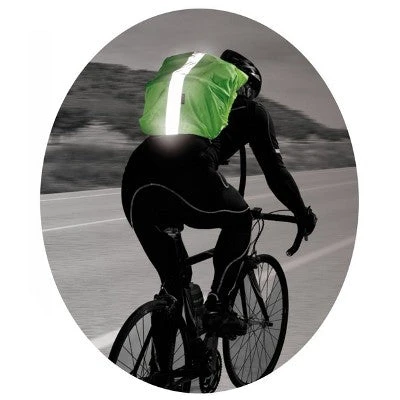 Housse Jaune Réfléchissant Pour Sac à Dos Du Cycliste Ou Piéton -Magasin De Sport De Vélo housse jaune reflechissant pour sac a dos du cycliste ou pieton full 2