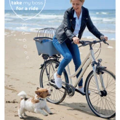 Panier Vélo Pour Chien Bleu Tendance Basil Buddy -Magasin De Sport De Vélo panier velo pour chien bleu tendance basil buddy full 4