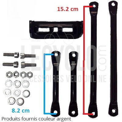 Porte bagages vélo argent charges lourdes 35 kilos Steco Porte Bagages Vélo Argent Charges Lourdes 35 Kilos Steco -Magasin De Sport De Vélo porte bagages velo argent charges lourdes 35 kilos steco full 2