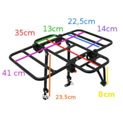 Porte-bagages Vélo Avant à Plateforme Avec Côtés Rabattables -Magasin De Sport De Vélo porte bagages velo avant a plateforme avec cotes rabattables full 5