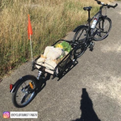 Remorque Vélo Mono Roue Avec Amortisseur -Magasin De Sport De Vélo remorque velo cylotourist176679