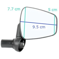 ZEFAL Rétroviseur Vélo Droit Grand Miroir Dooback 2 Zéfal -Magasin De Sport De Vélo retroviseur velo droit grand miroir dooback 2 zefal full 4