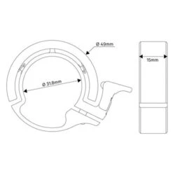 Sonnette Pour Vélo Classic Large Noire Knog Oi 3 Sonnette Pour Vélo Classic Large Noire Knog Oi -Magasin De Sport De Vélo sonnette pour velo classic large noire knog oi full 4