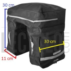 Oxford Triple Sacoche De Vélo Sur Porte-bagage Arrière -Magasin De Sport De Vélo triple sacoche de velo sur porte bagage arriere full 3