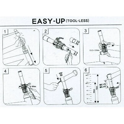 Tube aheadset à réglage rapide en hauteur Easy up Satori Tube Aheadset à Réglage Rapide En Hauteur Easy Up Satori -Magasin De Sport De Vélo tube aheadset a reglage rapide en hauteur easy up satori full 4